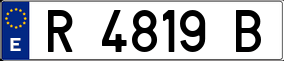 Trailer License Plate